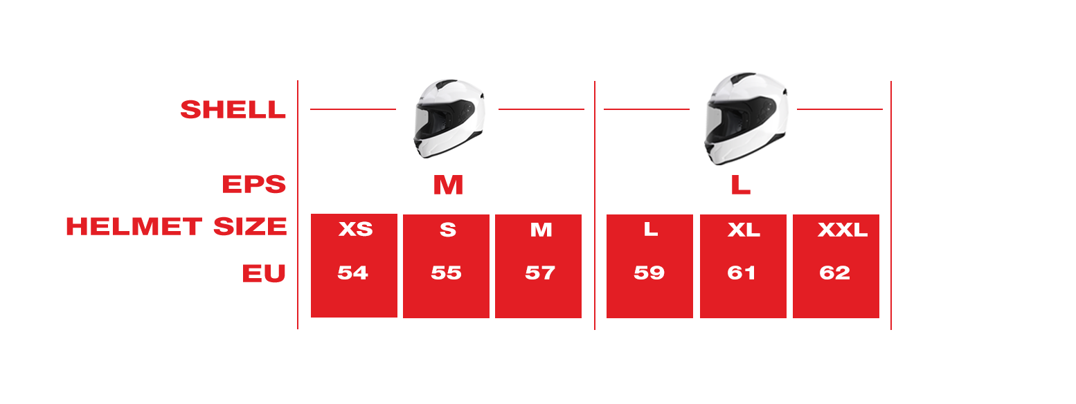 BIONIC ADULT AERIX-Size-Chart