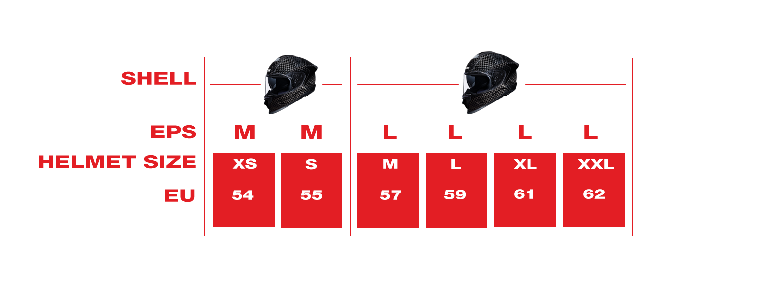 TITAN CARBON NERO-Size-Chart